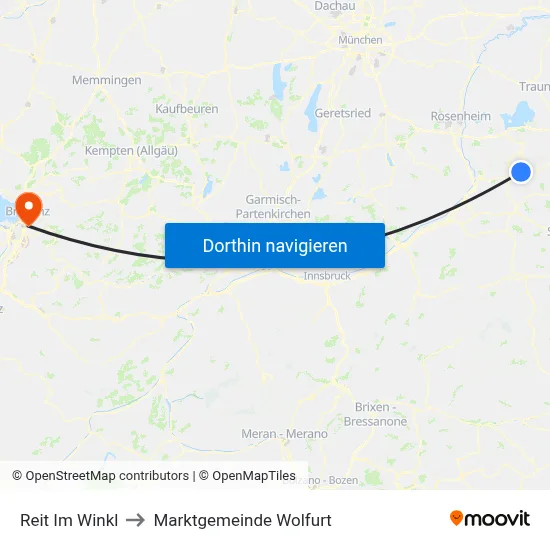 Reit Im Winkl to Marktgemeinde Wolfurt map
