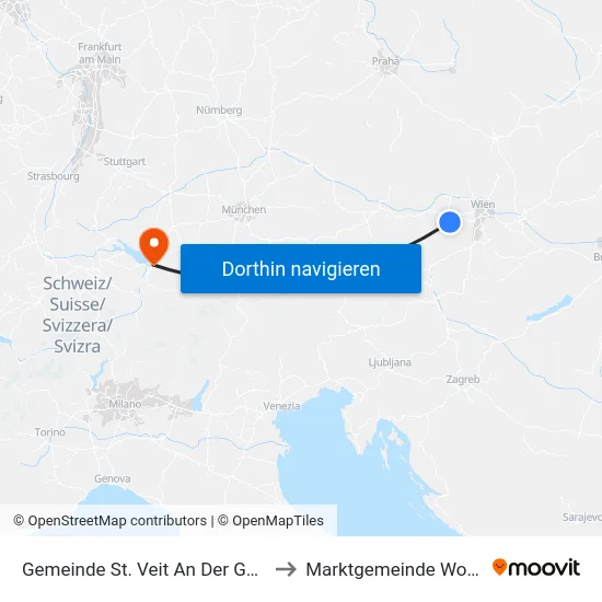 Gemeinde St. Veit An Der Gölsen to Marktgemeinde Wolfurt map