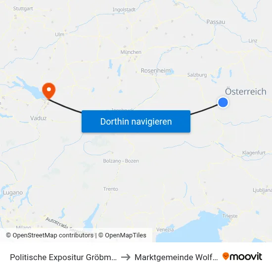 Politische Expositur Gröbming to Marktgemeinde Wolfurt map