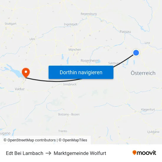 Edt Bei Lambach to Marktgemeinde Wolfurt map