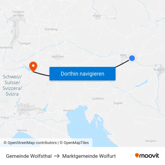 Gemeinde Wolfsthal to Marktgemeinde Wolfurt map