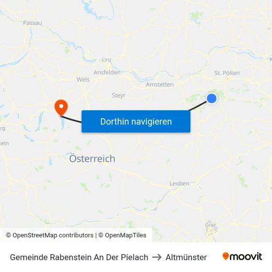 Gemeinde Rabenstein An Der Pielach to Altmünster map