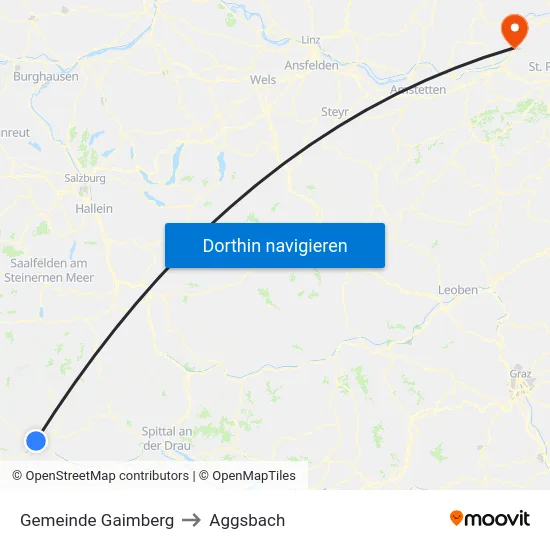 Gemeinde Gaimberg to Aggsbach map