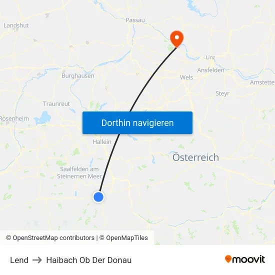 Lend to Haibach Ob Der Donau map