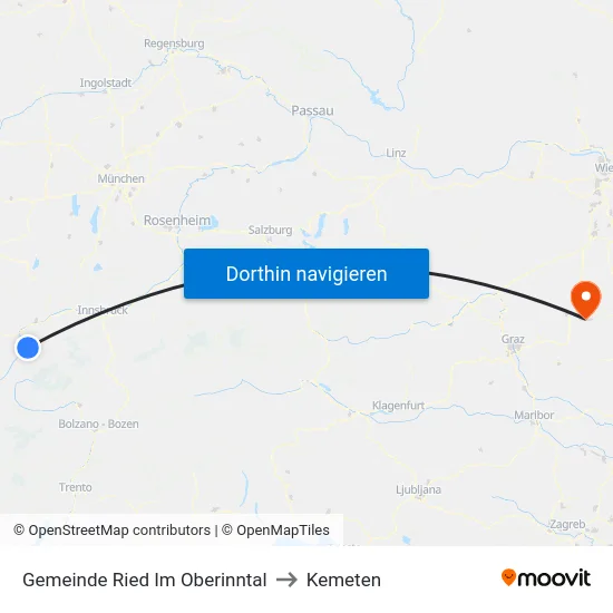 Gemeinde Ried Im Oberinntal to Kemeten map