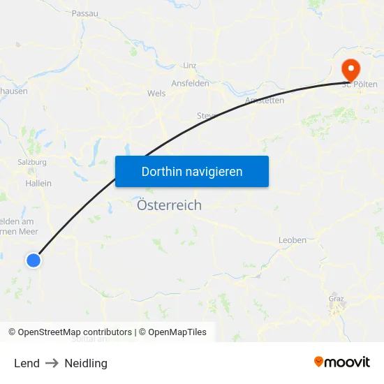 Lend to Neidling map