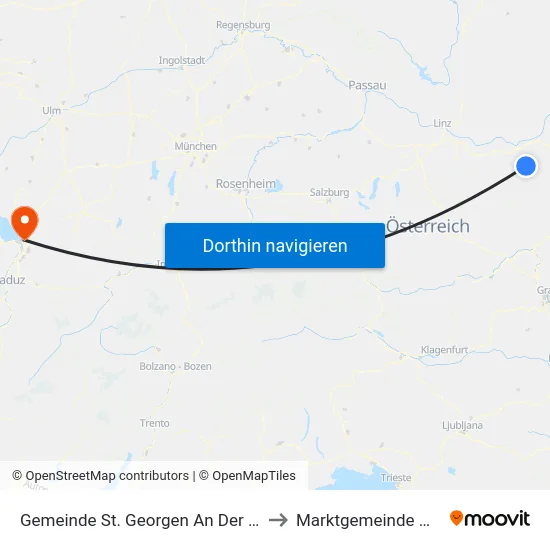 Gemeinde St. Georgen An Der Leys to Marktgemeinde Hard map