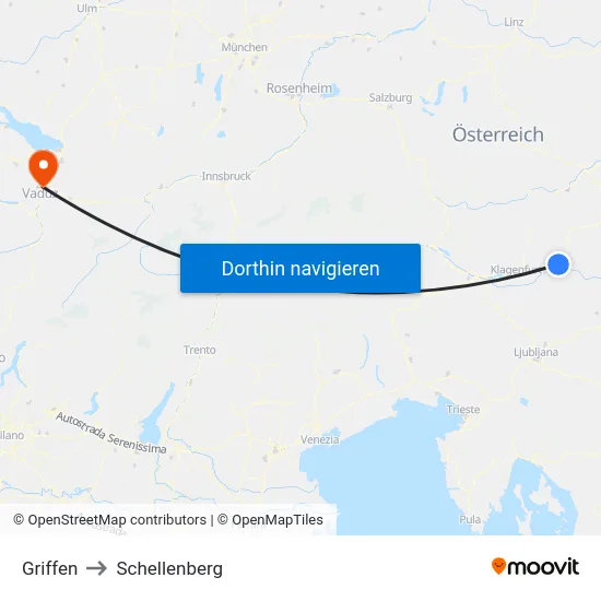 Griffen to Schellenberg map