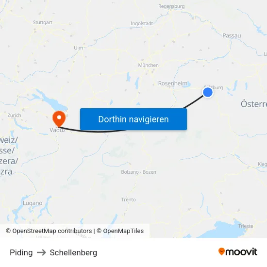 Piding to Schellenberg map