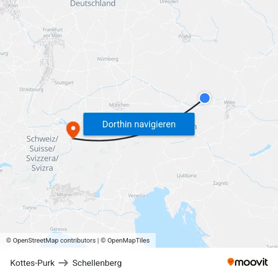 Kottes-Purk to Schellenberg map