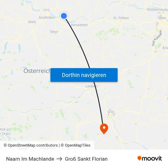Naarn Im Machlande to Groß Sankt Florian map