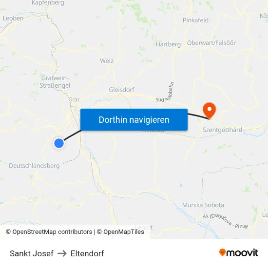 Sankt Josef to Eltendorf map