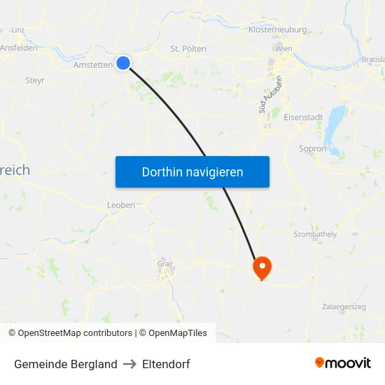 Gemeinde Bergland to Eltendorf map