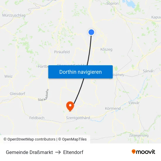 Gemeinde Draßmarkt to Eltendorf map