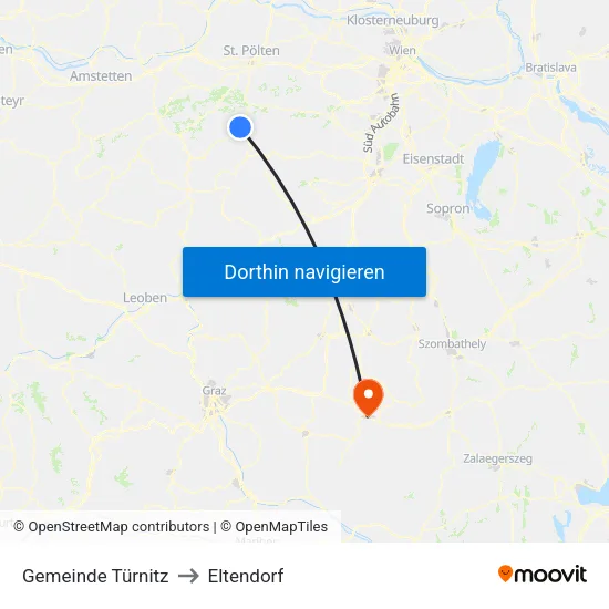 Gemeinde Türnitz to Eltendorf map