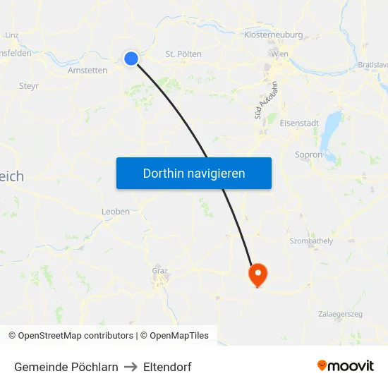 Gemeinde Pöchlarn to Eltendorf map