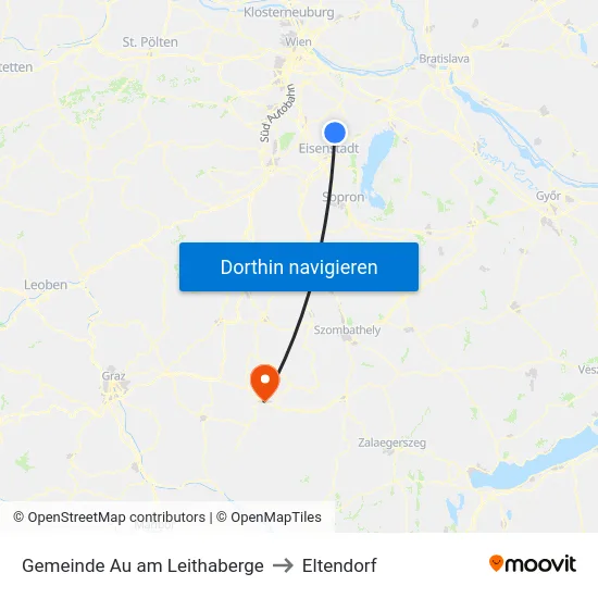 Gemeinde Au am Leithaberge to Eltendorf map