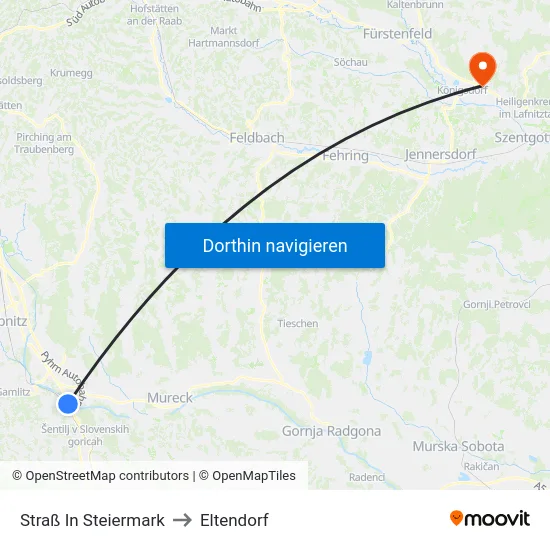 Straß In Steiermark to Eltendorf map
