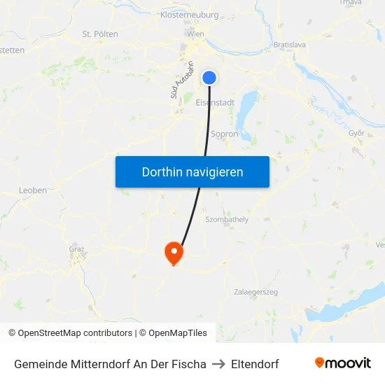 Gemeinde Mitterndorf An Der Fischa to Eltendorf map