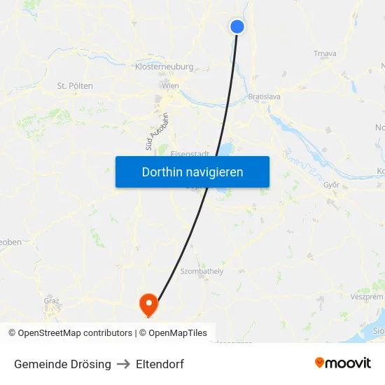 Gemeinde Drösing to Eltendorf map