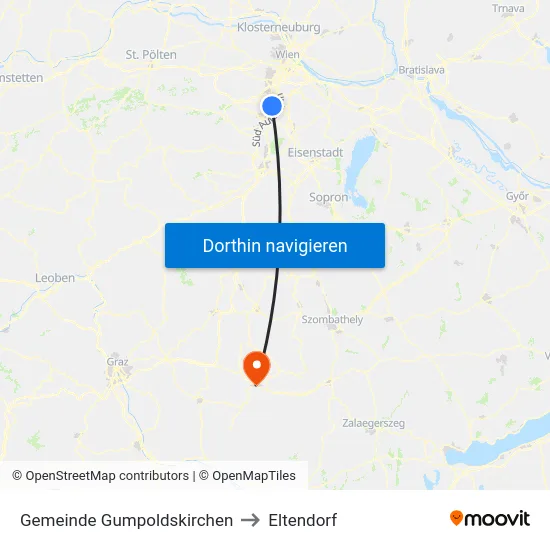 Gemeinde Gumpoldskirchen to Eltendorf map