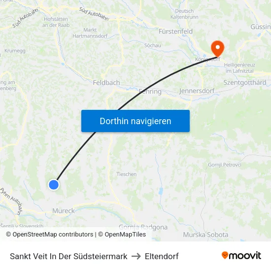 Sankt Veit In Der Südsteiermark to Eltendorf map