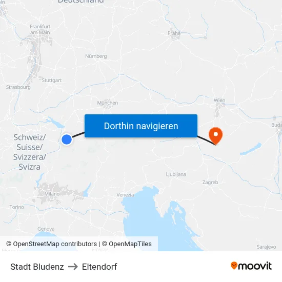 Stadt Bludenz to Eltendorf map