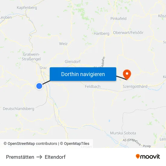 Premstätten to Eltendorf map