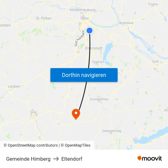 Gemeinde Himberg to Eltendorf map