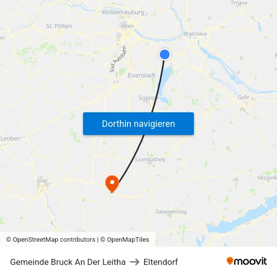 Gemeinde Bruck An Der Leitha to Eltendorf map