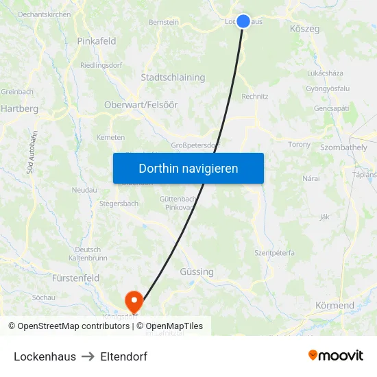 Lockenhaus to Eltendorf map