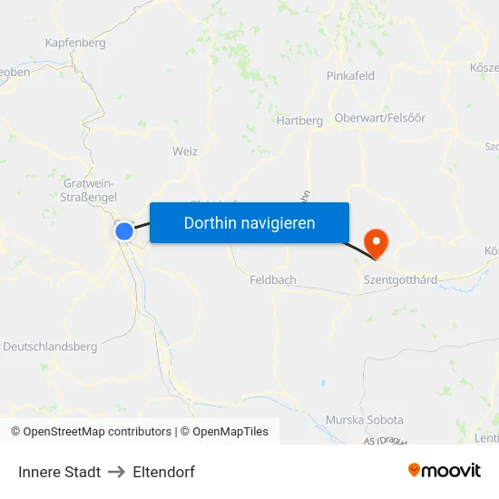 Innere Stadt to Eltendorf map