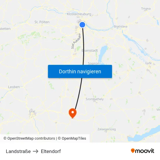 Landstraße to Eltendorf map