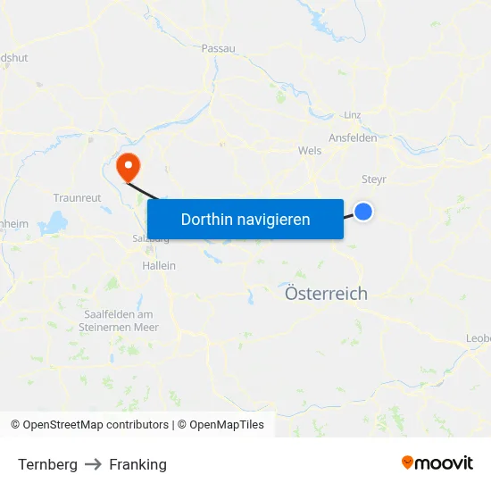Ternberg to Franking map
