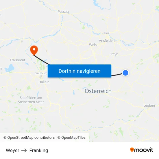 Weyer to Franking map