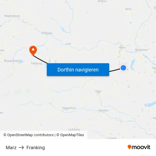 Marz to Franking map