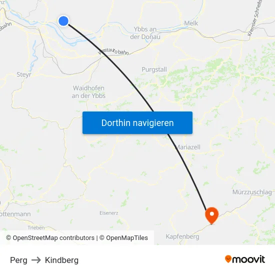 Perg to Kindberg map