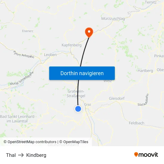 Thal to Kindberg map