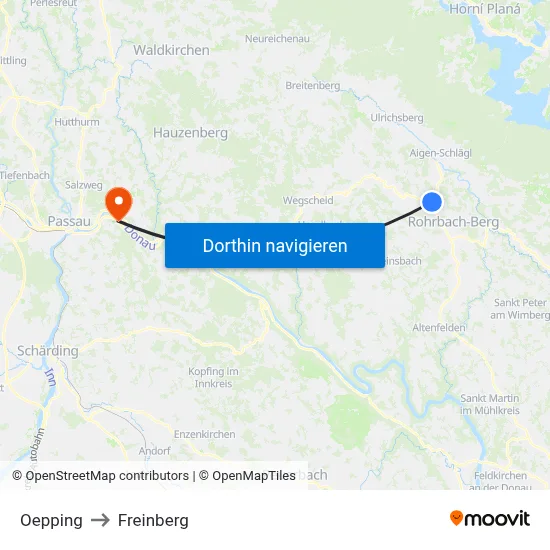 Oepping to Freinberg map