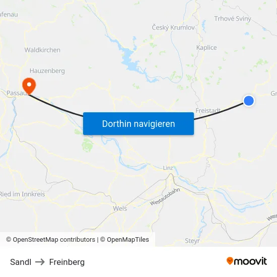 Sandl to Freinberg map