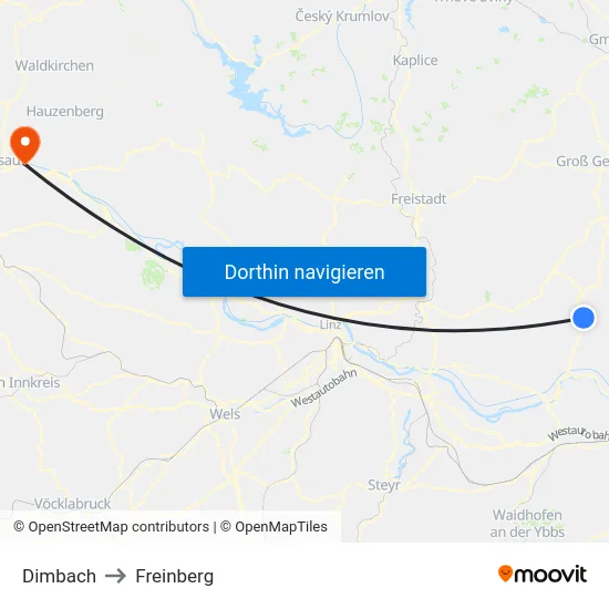 Dimbach to Freinberg map