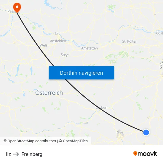 Ilz to Freinberg map