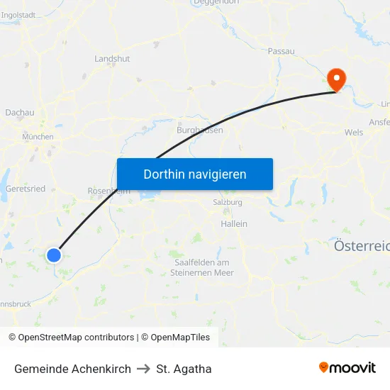 Gemeinde Achenkirch to St. Agatha map