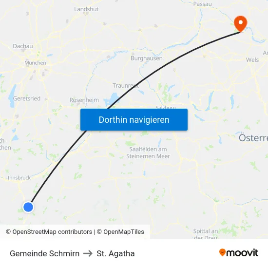Gemeinde Schmirn to St. Agatha map