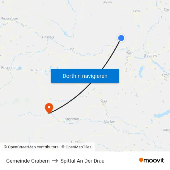 Gemeinde Grabern to Spittal An Der Drau map