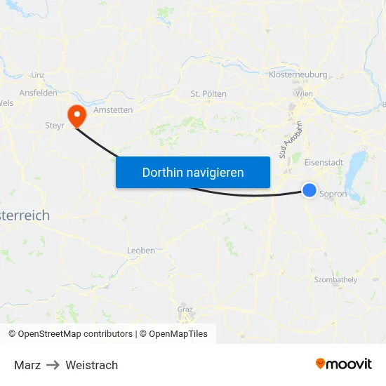 Marz to Weistrach map