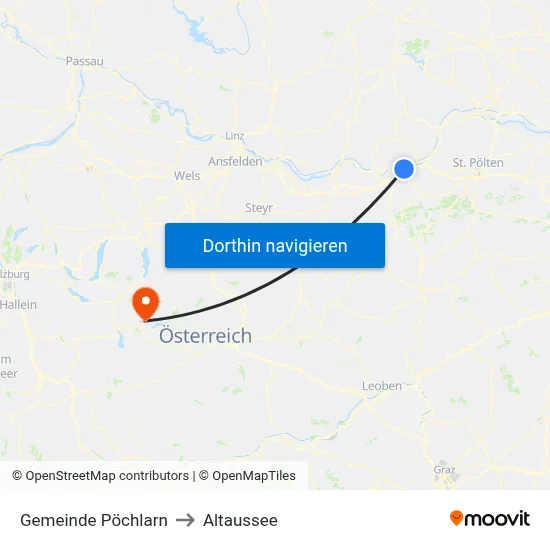 Gemeinde Pöchlarn to Altaussee map