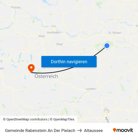 Gemeinde Rabenstein An Der Pielach to Altaussee map