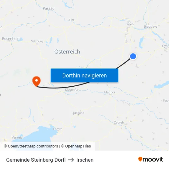 Gemeinde Steinberg-Dörfl to Irschen map