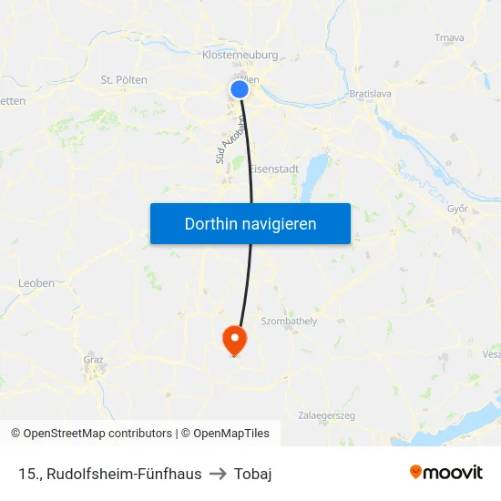 15., Rudolfsheim-Fünfhaus to Tobaj map